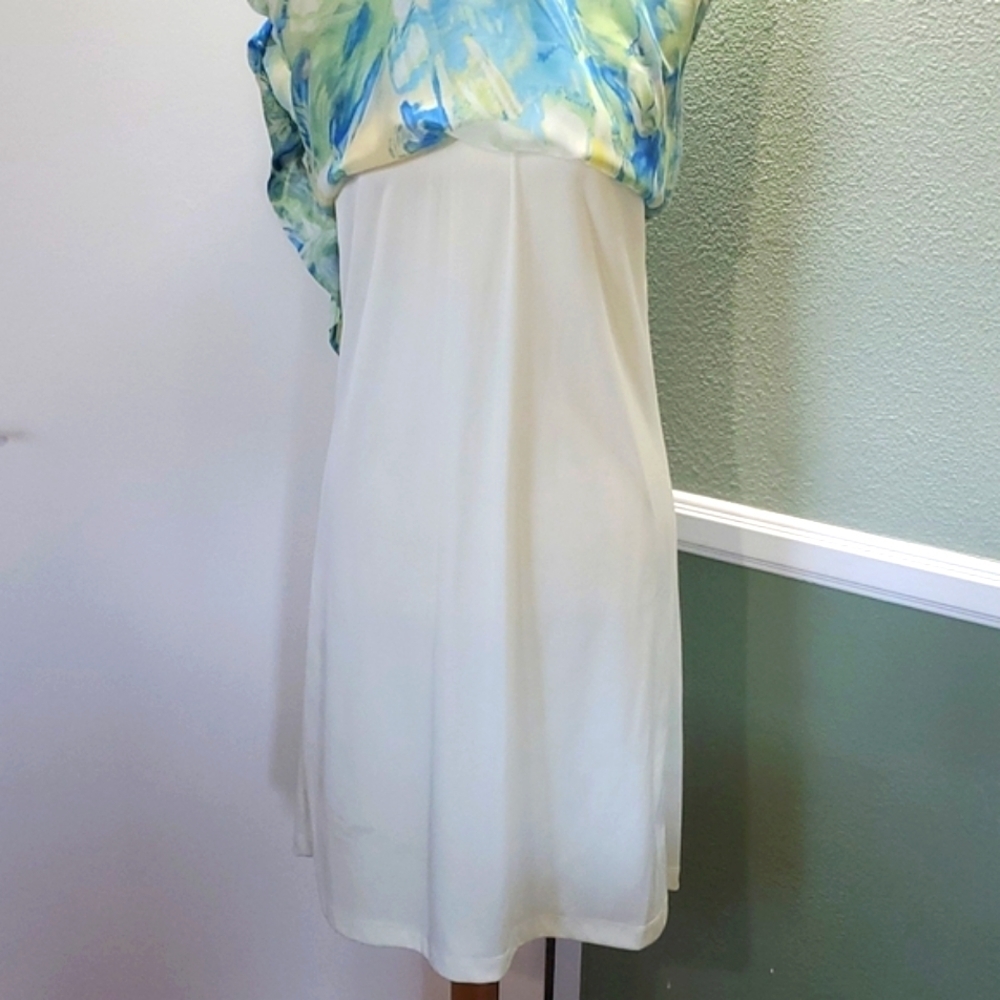 Jonathan Martin Studio Grecian Style Sleeveless Print Dress - Picture 8 of 14